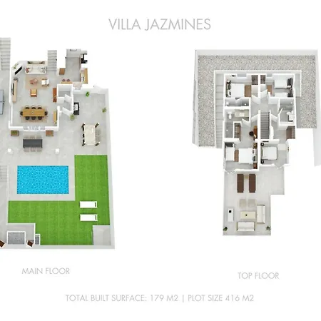 Vacation I Jazmines, 4bdr, Private Pool & Bbq, Golf Valley, Walking Distance To Puerto Banus, High-end Restaurants Vila Marbella